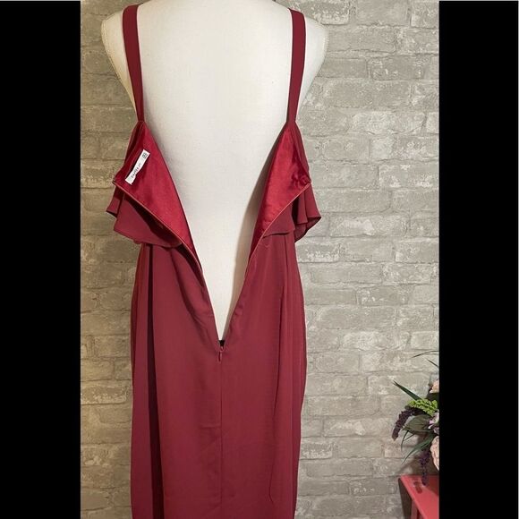 NWT Cooper St. Women’s  Mulberry Red Capulet Dress  Size 12 - Picture 5 of 13